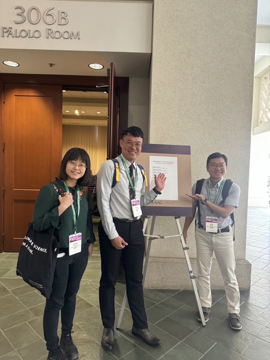 本所研究生曾翊展於「2024美國地理學家學會年會暨學術研討會」發表研究